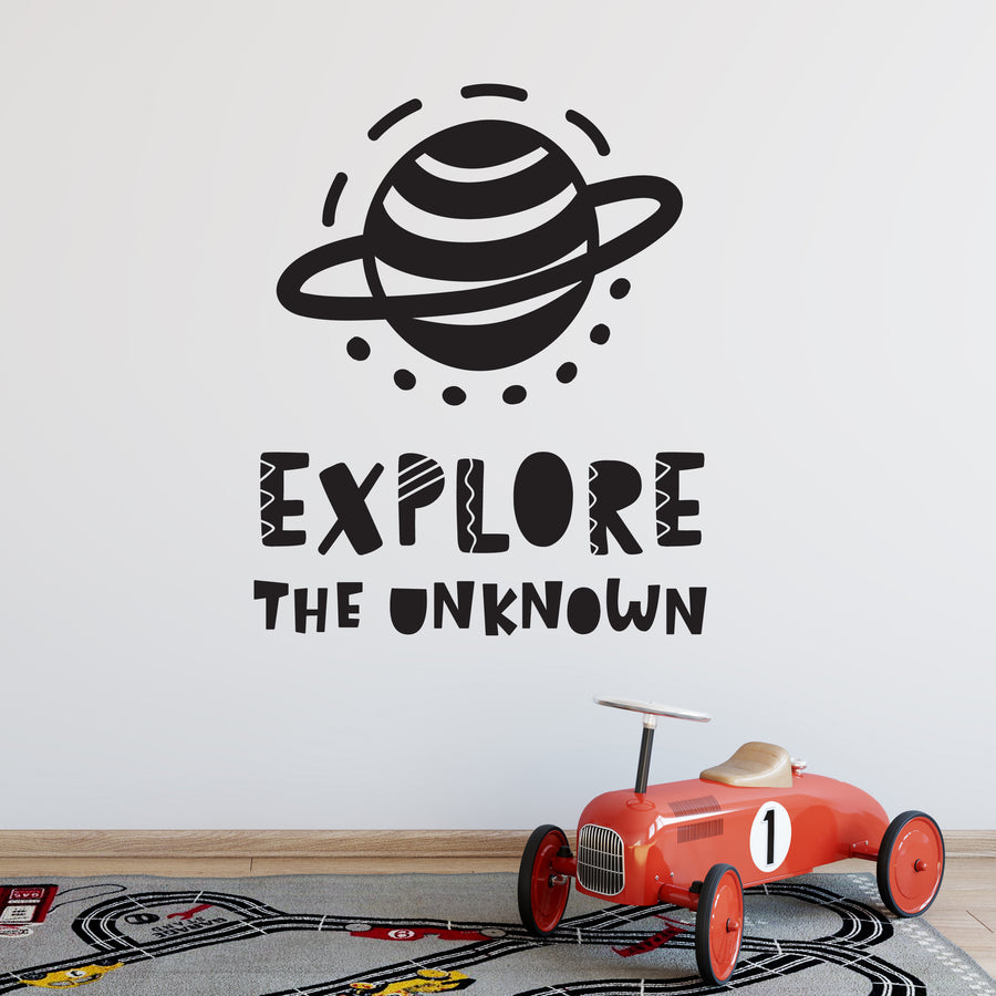 Explore the Unknown - Naljepnica za zid dječje sobe