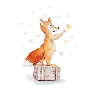 Friendly Fox - Naljepnica za zid dječje sobe