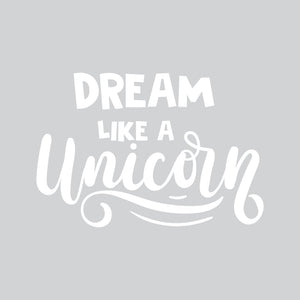 Dream Like a Unicorn - Naljepnica za zid dječje sobe