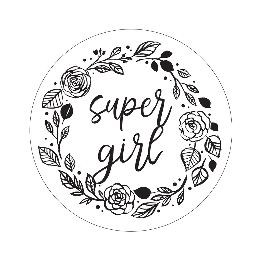 Super Girl - Naljepnica za zid dječje sobe