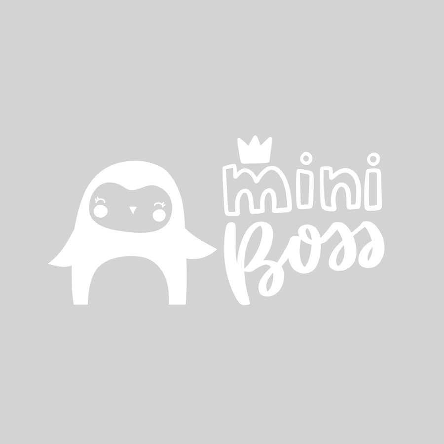 Mini Boss Penguin - Naljepnica za zid dječje sobe