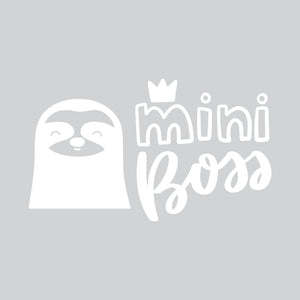 Mini Boss Sloth - Naljepnica za zid dječje sobe