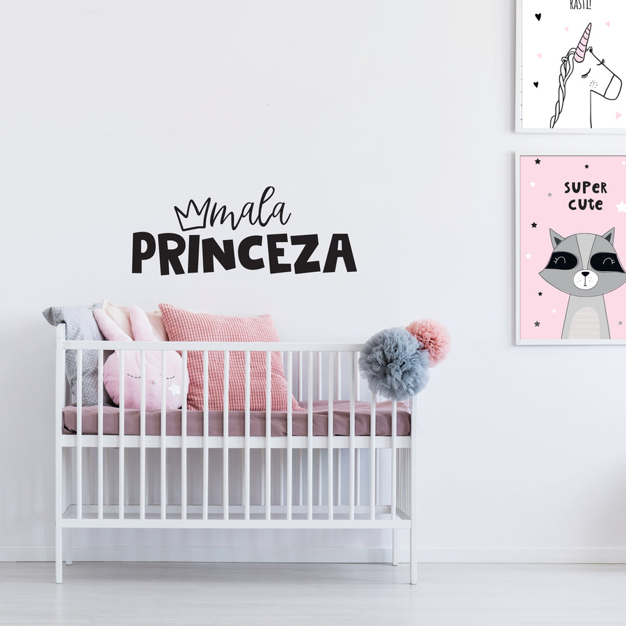 Princeza - Naljepnica za zid dječje sobe