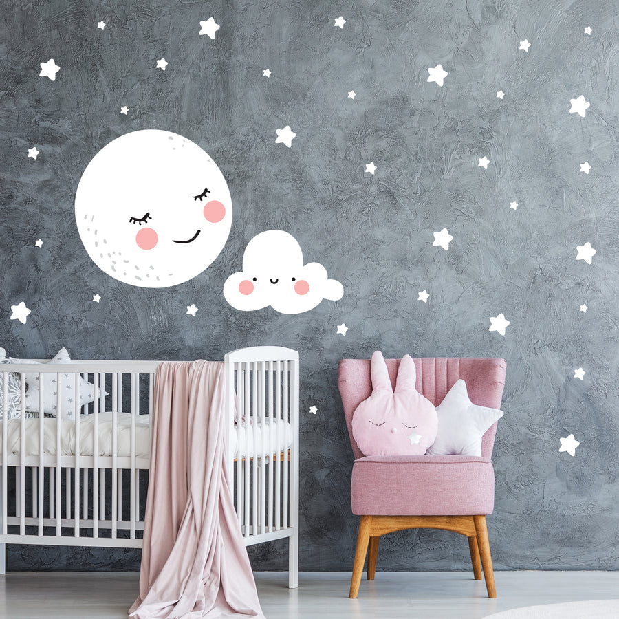 Dreamy Moon - Naljepnice za zid dječje sobe