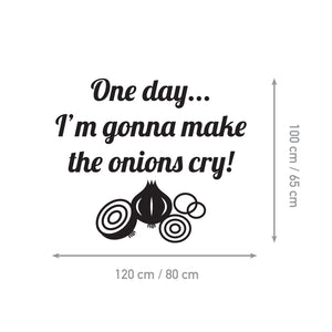 Onions Crying - Naljepnica za zid