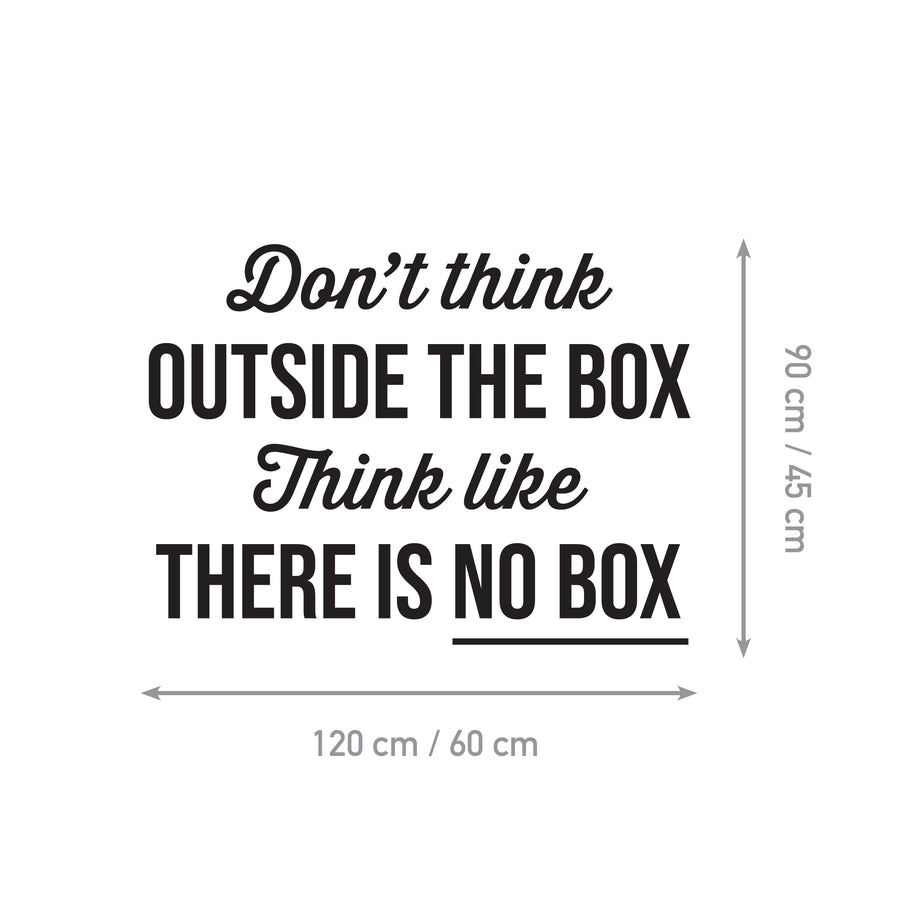 There is no Box - Naljepnica za zid