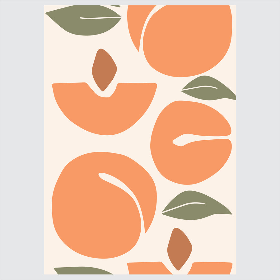 Pastel Fruits - Komplet ilustracija za dom