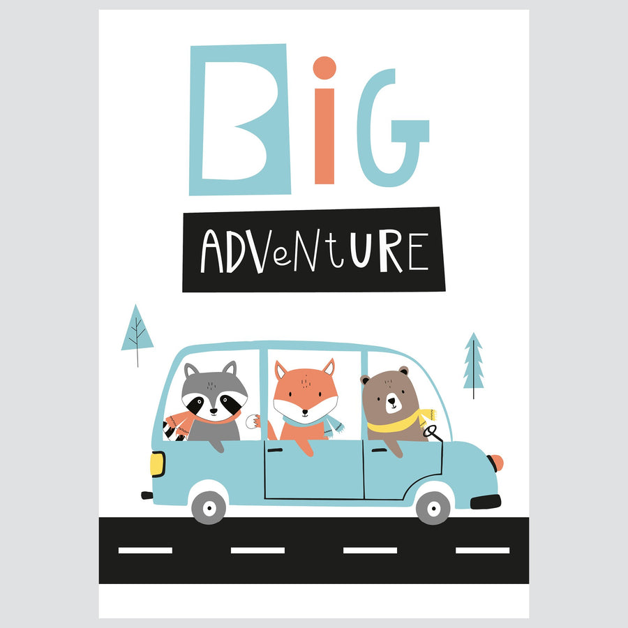 Ilustracija Za Dječju Sobu - Big Adventure - Ilustracija Za Dječju Sobu