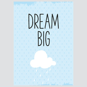 Ilustracija Za Dječju Sobu - Dream Big Cloud - Ilustracija Za Dječju Sobu