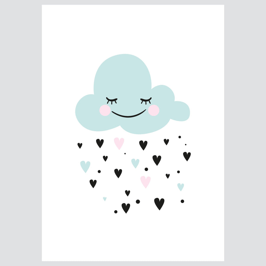 Ilustracija Za Dječju Sobu - Happy Cloud - Ilustracija Za Dječju Sobu