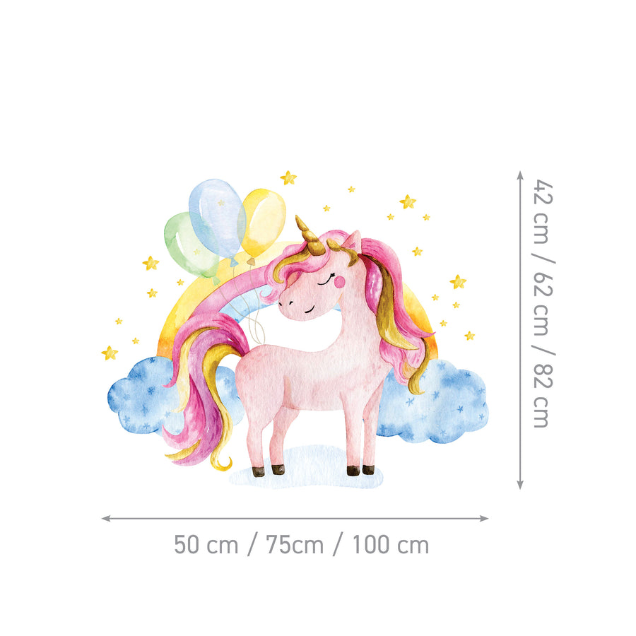 Joyful Unicorn - Naljepnice za zid dječje sobe