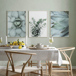 Succulents & Eucalyptus - Posteri (bez okvira) ili Slike Na Platnu (spremne za na zid)