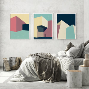 Pastel Architecture - Posteri (bez okvira) ili Slike Na Platnu (spremne za na zid)