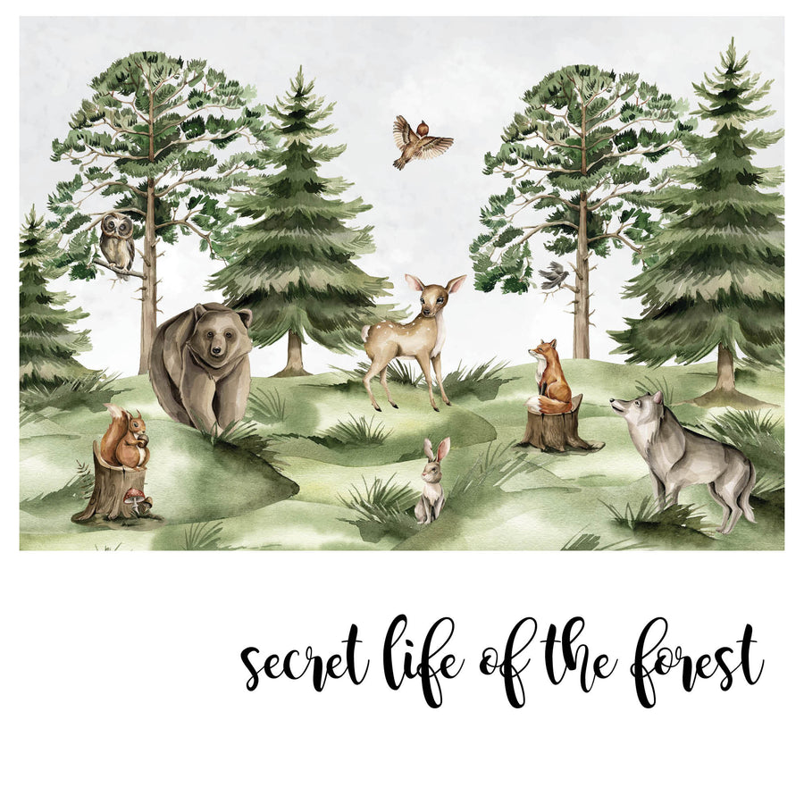Secret Life Of The Forest @HIAWorkshop® - Zidna Tapeta - Mural