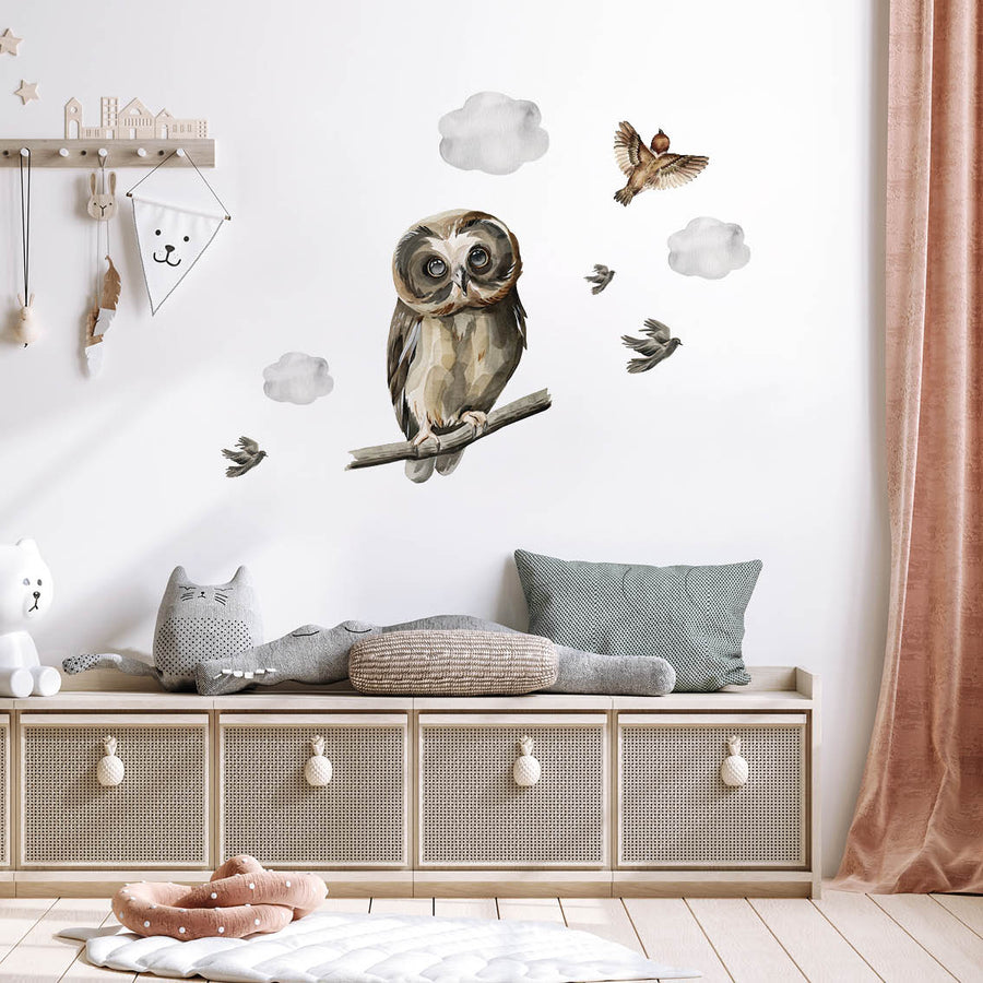 Owl's Secret Life @HIAWorkshop® - Naljepnice za zid dječje sobe