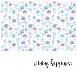 Zidna Tapeta Za Dječju Sobu - Pattern - Raining Happiness Zidna Tapeta Za Dječju Sobu - Pattern