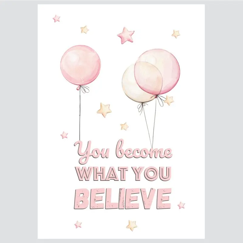 Poster ili Slika na platnu za dječju sobu - Bunny Swing & Balloons No2 | HIAWorkshop® - Slika 4