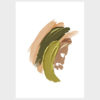 Posteri ili Slike na platnu | Light Green Brushstrokes set B - Slika 2