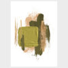 Posteri ili Slike na platnu | Light Green Brushstrokes set B - Slika 4