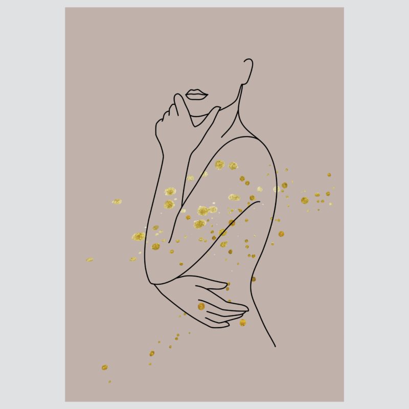Posteri ili Slike na platnu | Penny for Your Thoughts Taupe - Slika 4