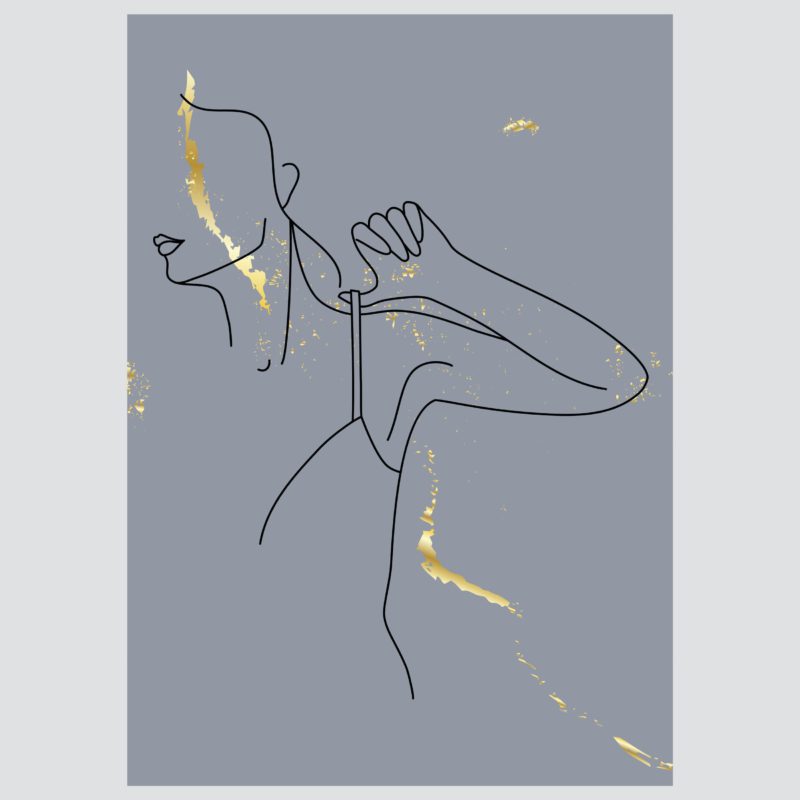 Posteri ili Slike na platnu | Penny for Your Thoughts Blue - Slika 3