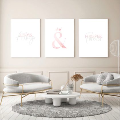 Posteri ili Slike na platnu | Always & Forever Pink