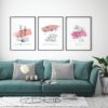 Posteri ili Slike na platnu | Shades of Pink