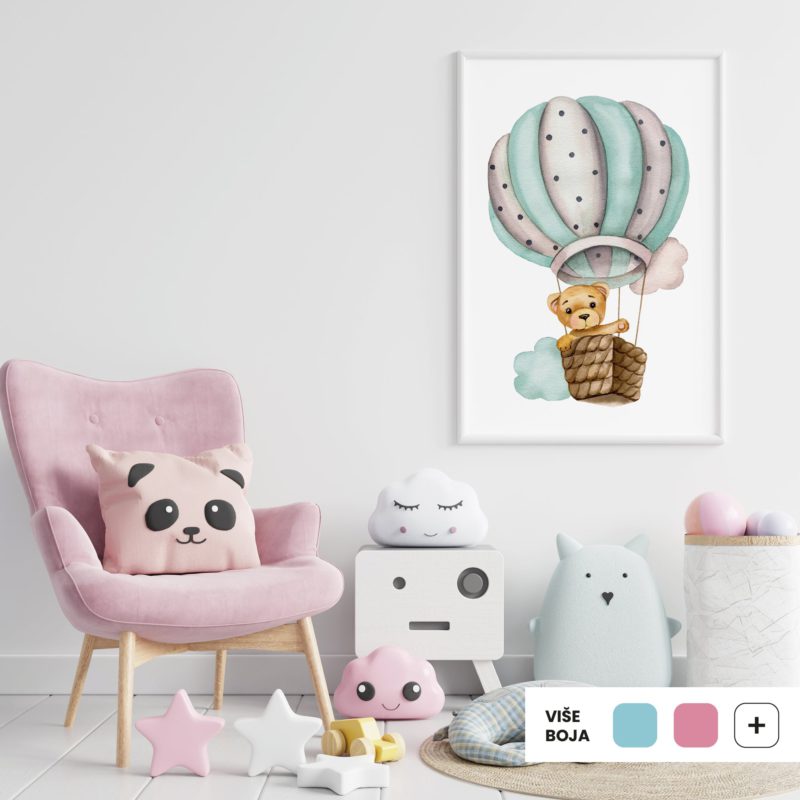 Poster ili Slika na platnu za dječju sobu - Bear Among the Clouds | HIAWorkshop® - Slika 5