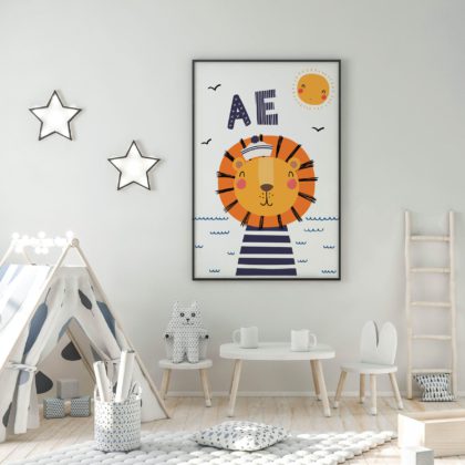 Poster ili Slika na platnu za dječju sobu | A E