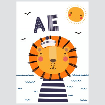 Poster ili Slika na platnu za dječju sobu | A E