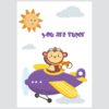 Poster ili Slika na platnu za dječju sobu | Super Monkey - Slika 2