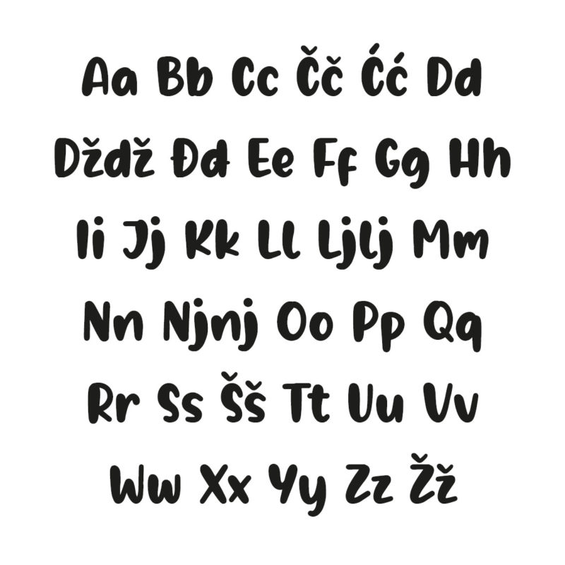 Borna Alphabet - Large - visina 30 cm - Slika 3