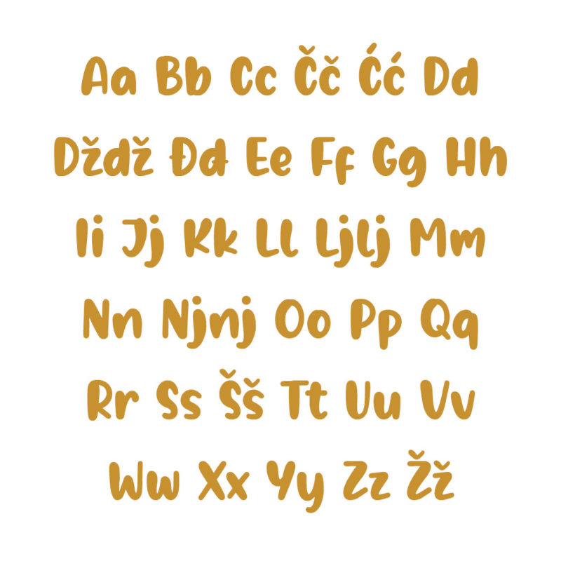 Borna Alphabet - Large - visina 30 cm - Slika 4