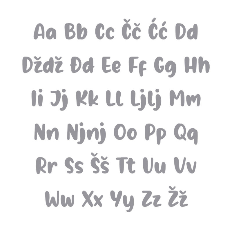 Borna Alphabet - Large - visina 30 cm - Slika 5