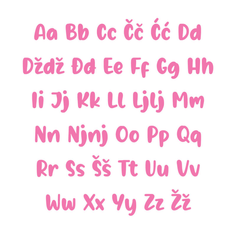 Borna Alphabet - Large - visina 30 cm - Slika 6