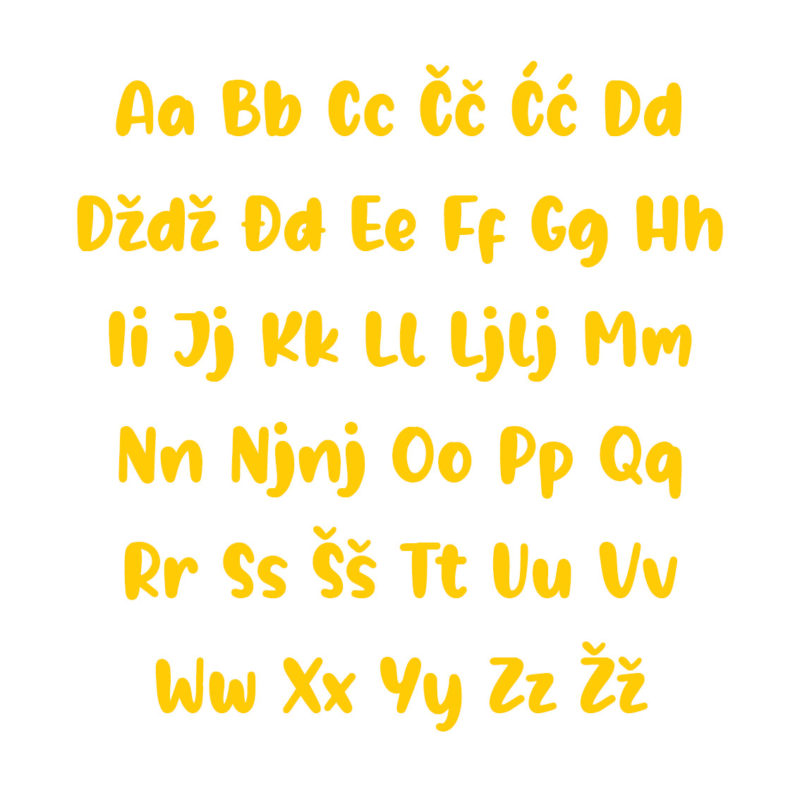 Borna Alphabet - Large - visina 30 cm - Slika 7