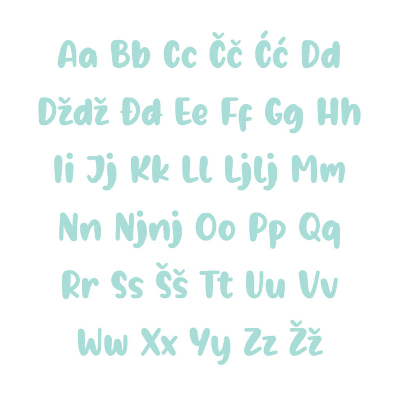 Borna Alphabet - Large - visina 30 cm - Slika 8