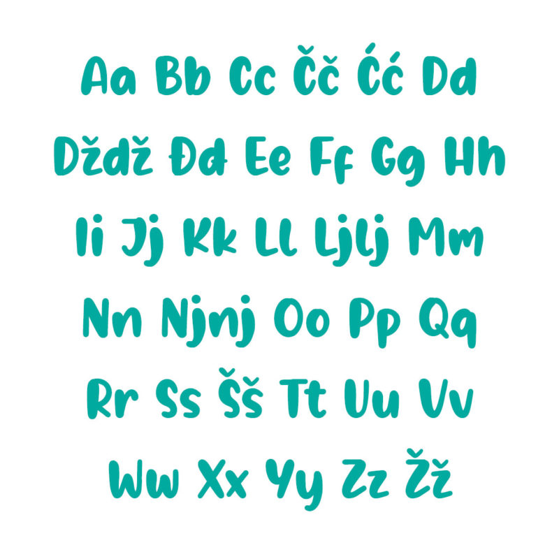 Borna Alphabet - Large - visina 30 cm - Slika 9