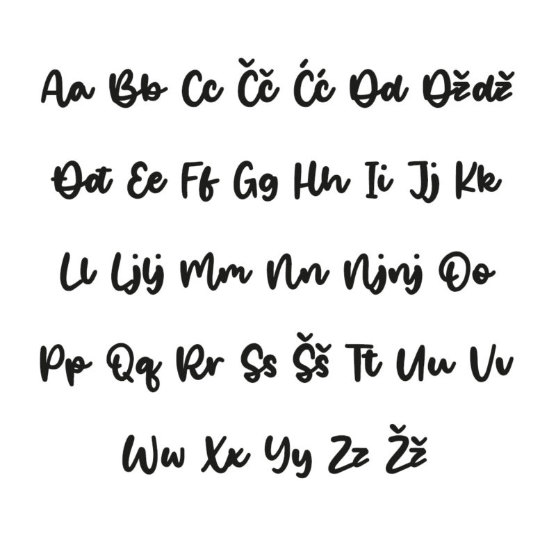 Nikolina Alphabet - Large - visina 30 cm - Slika 3