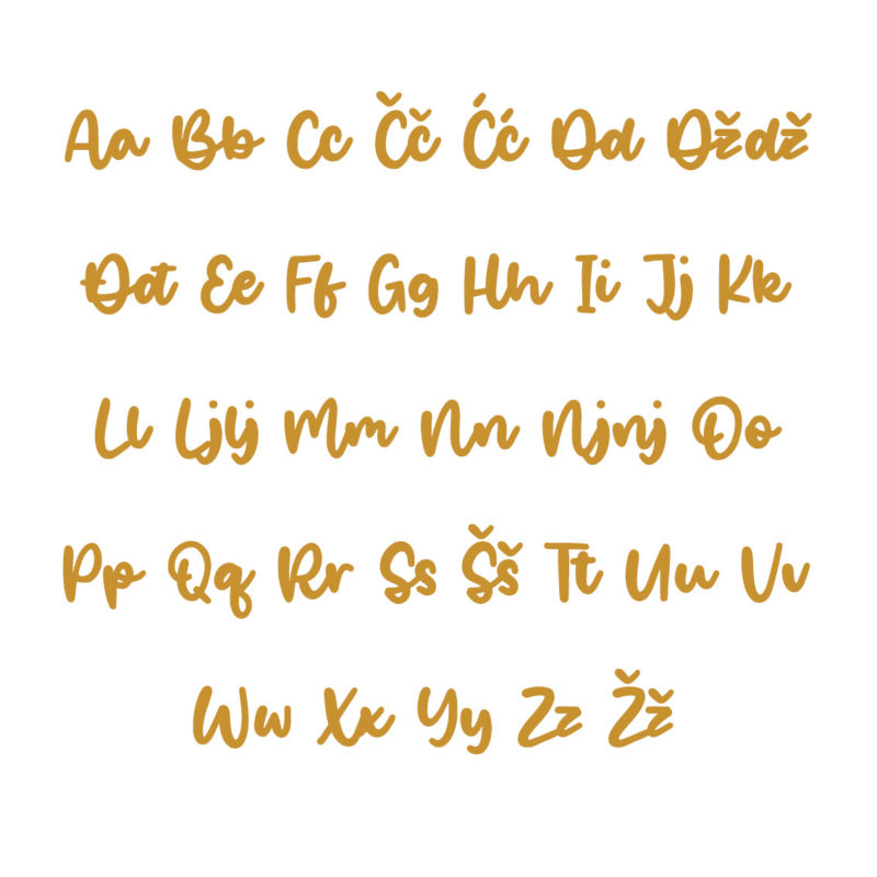 Nikolina Alphabet - Large - visina 30 cm - Slika 4