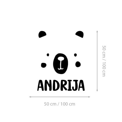 Bear Alphabet - Dječja abeceda - Zidne naljepnice