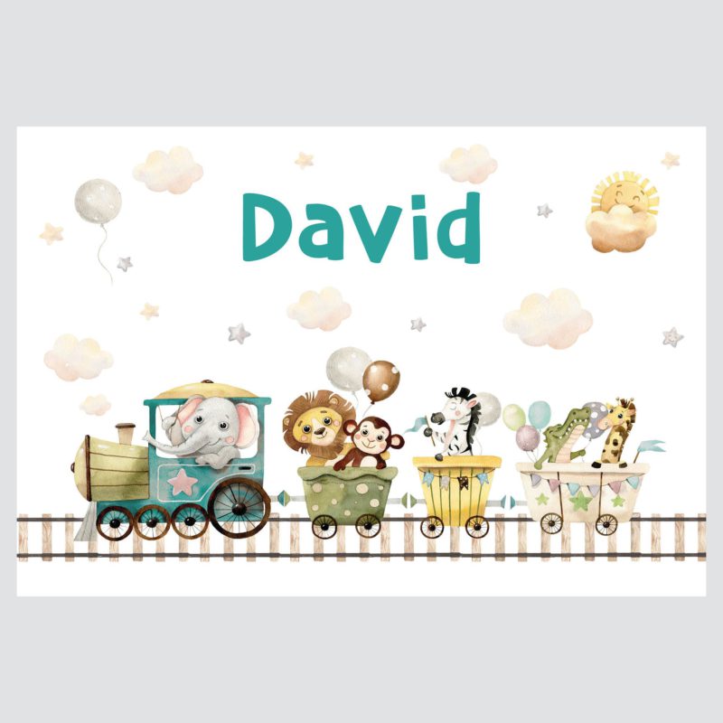 Personalizirani dječji poster ili slika na platnu | Carnival Train | HIAWorkshop® - Slika 6