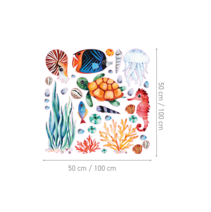 Naljepnice za zid dječje sobe | Under the sea