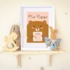 Personalizirani dječji poster ili slika na platnu | Bear Calendar
