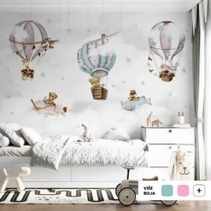 Zidna Tapeta Za Dječju Sobu | Among The Stars Blue | HIAWorkshop®