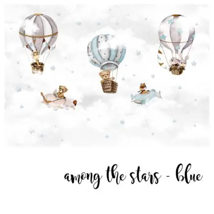 Zidna Tapeta Za Dječju Sobu | Among The Stars Blue | HIAWorkshop®