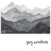 Tapete za zid | Dizajnerski Mural | Grey Mountains - Slika 2