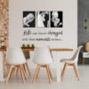 Naljepnice za zid tekst uz galeriju fotografija | Moments In Time. Prekrasan natpis kojeg možete zalijepiti uz već izloženu galeriju obiteljskih fotografija na zidu.