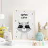 Ilustracija Za Dječju Sobu - Raccoon - Ilustracija Za Dječju Sobu