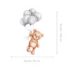 Naljepnice za zid dječje sobe | Flying Teddy - Slika 2